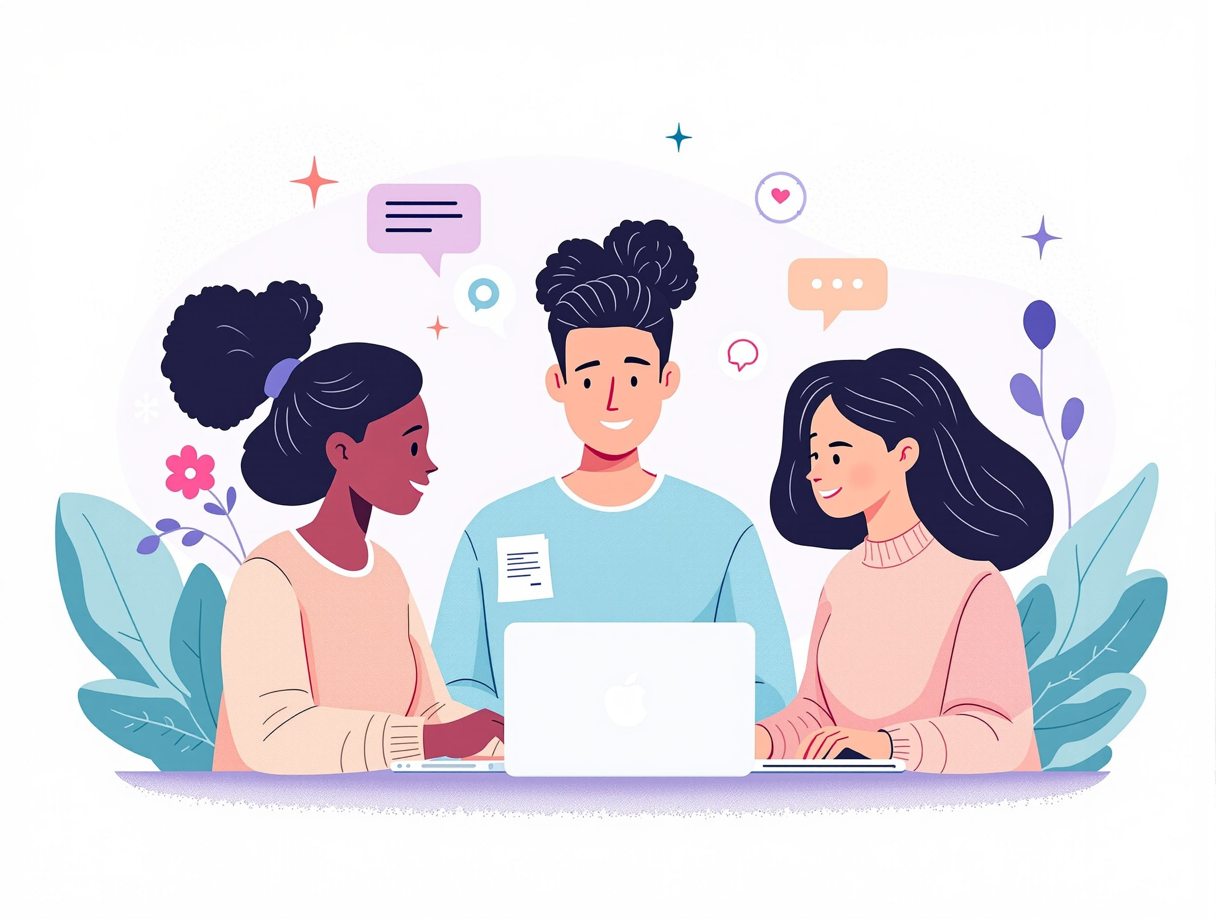 Team collaboration illustration